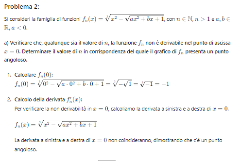 Soluzione problema n. 2 (Prima parte)