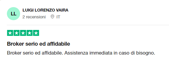 Recensione 5 - verificata Trustpilot