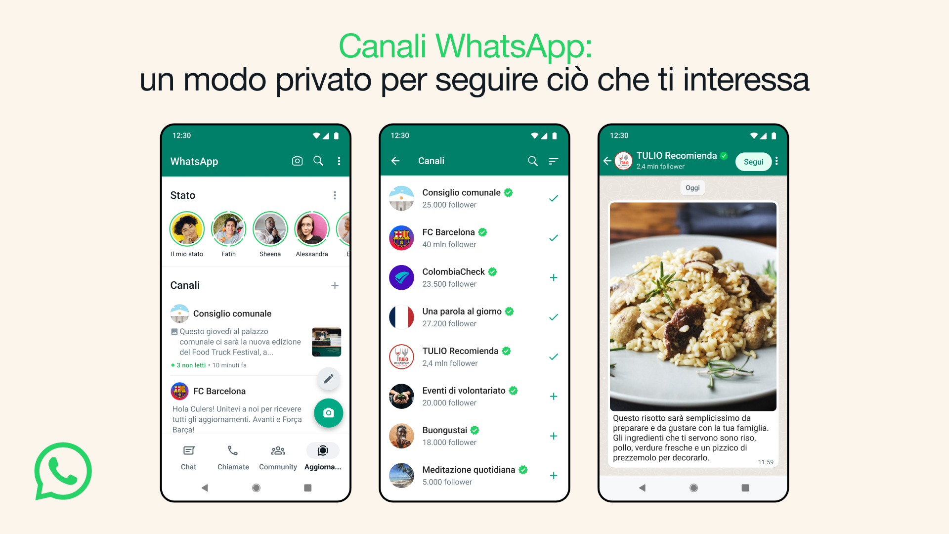 WhatsApp: l'azienda annuncia la funzione Canali