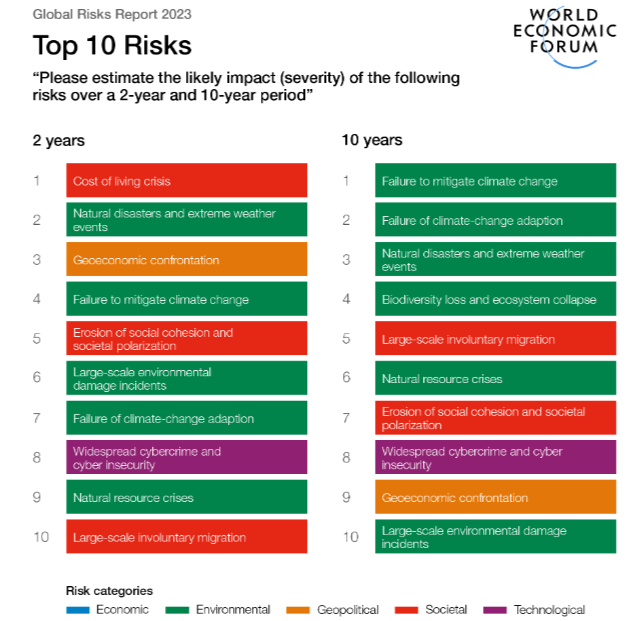 World Economic Forum Global Risks Perception Survey 2022 2023