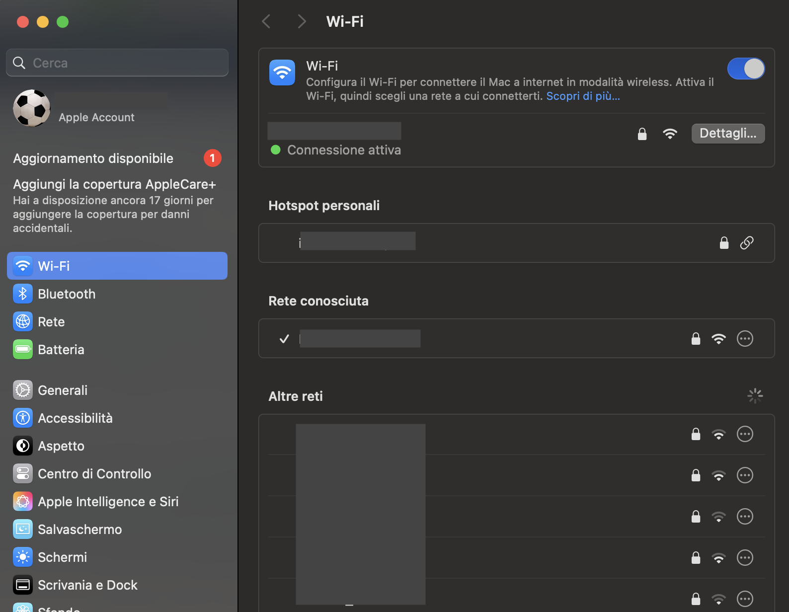 Gestione del Wi-Fi
