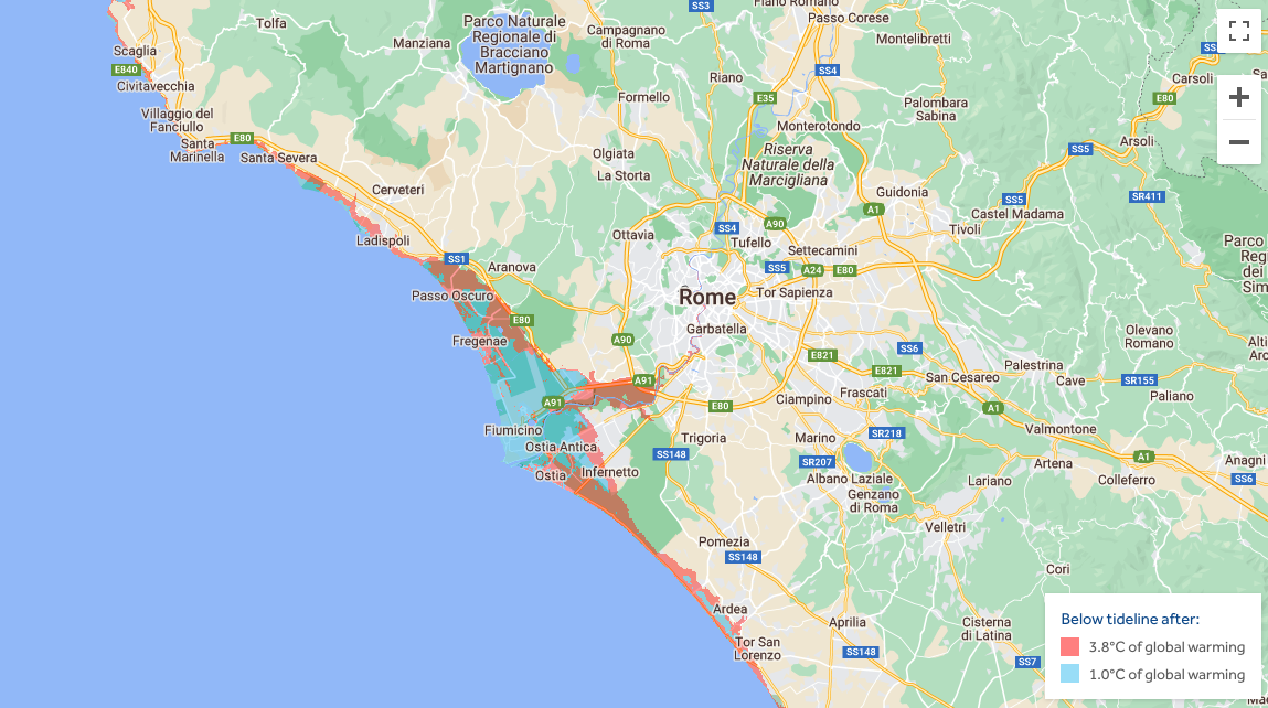 Le zone a rischio inondazione in Italia