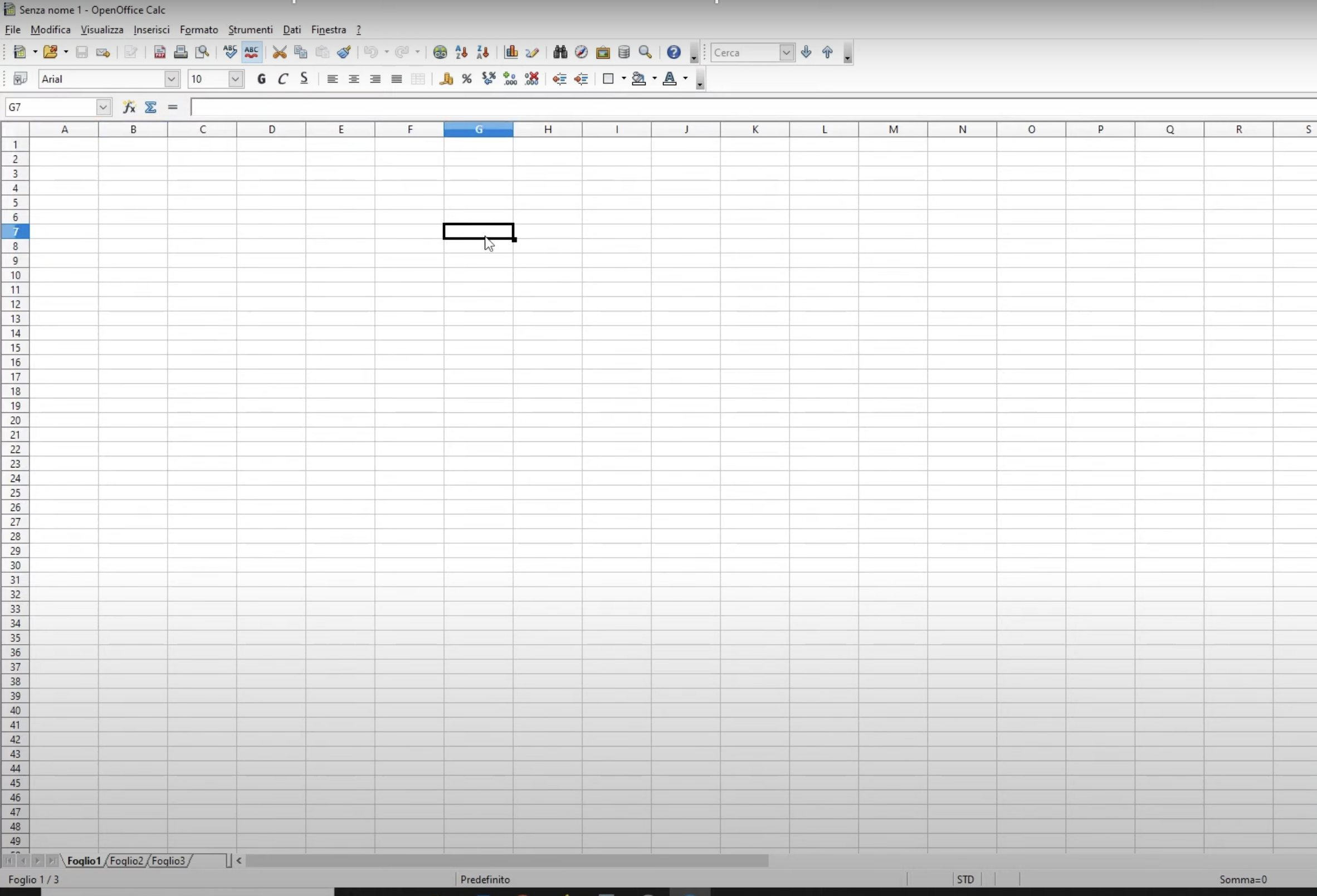 Calc di OpenOffice