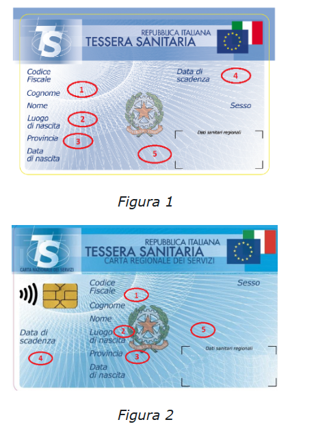 Fronte Tessera Sanitaria