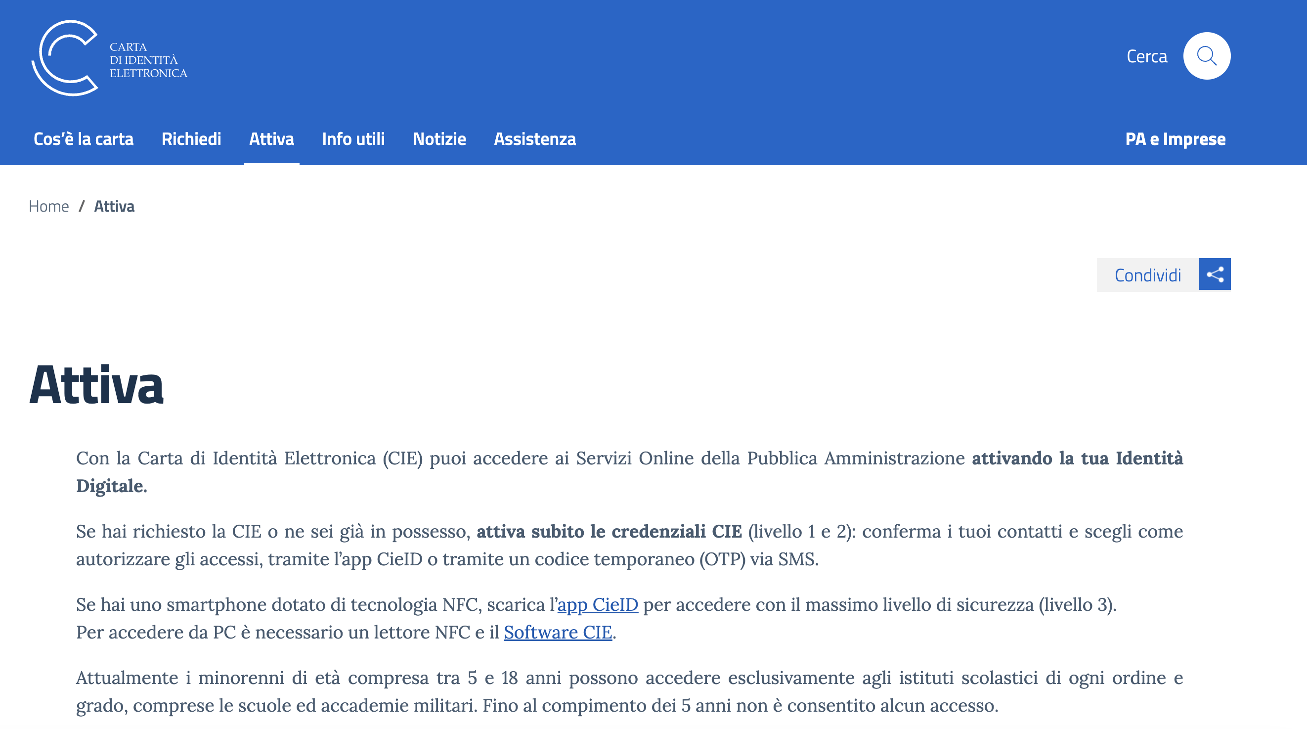 Carta d'Identità Elettronica