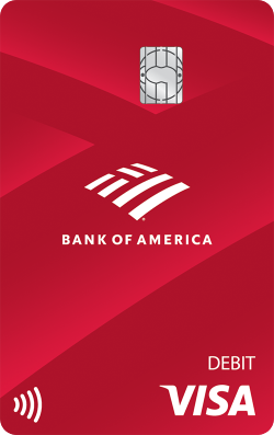 Bank of America carta di debito verticale