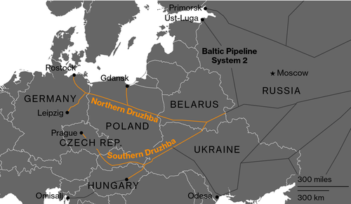 Tratta bielorussa della Druzhba oil pipeline