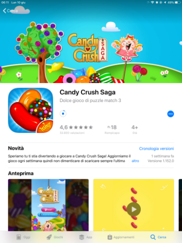 Vibrate somewhat teacher Scaricare Candy Crush gratis