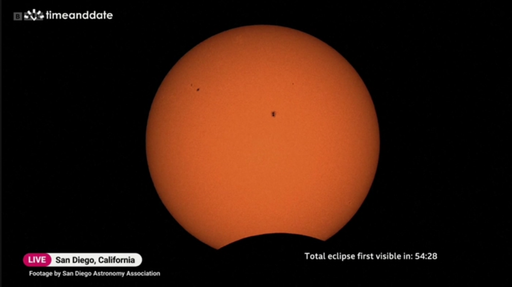 L'eclissi solare di oggi