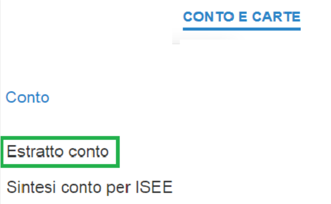 Estratto conto