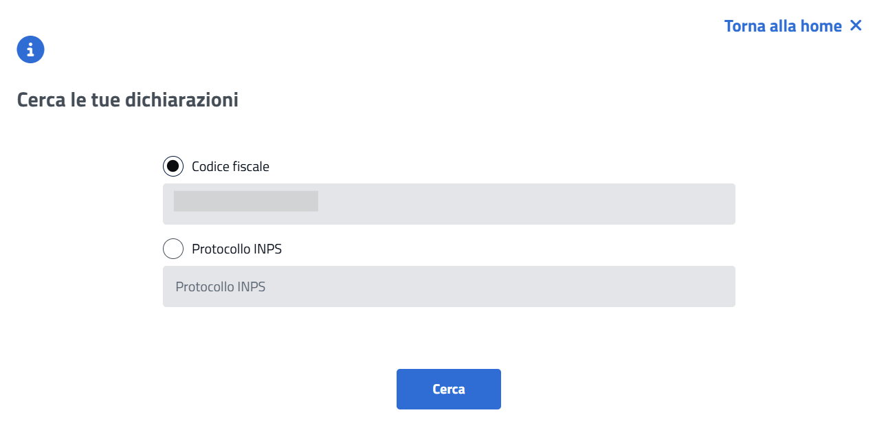 Cerca dichiarazione