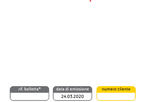 Data emissione e numero cliente