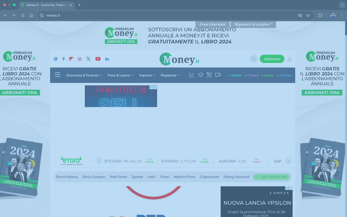 Screen di una finestra