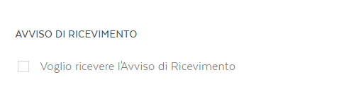 Avviso di ricevimento