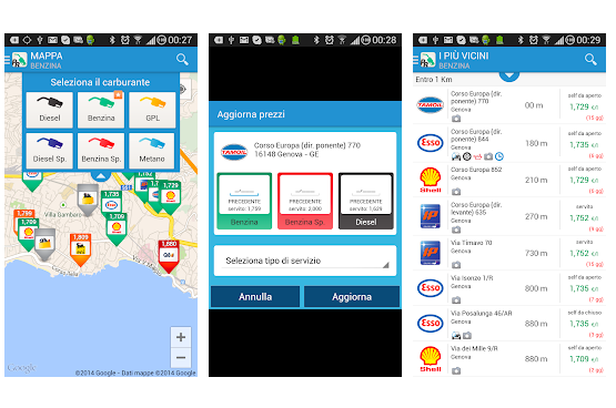 Prezzi Benzina app
