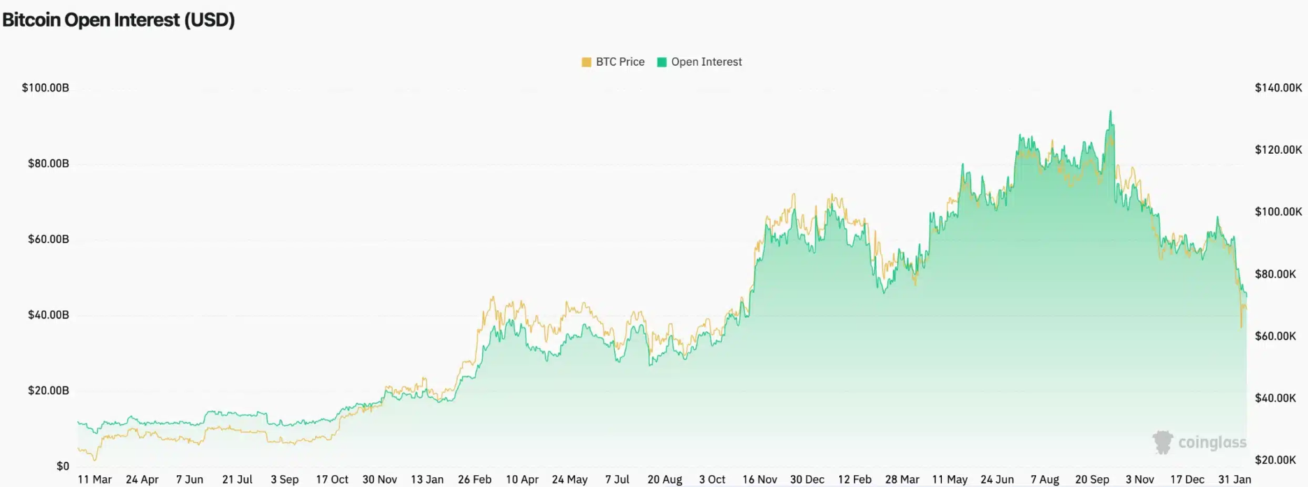 Bitcoin open interest
