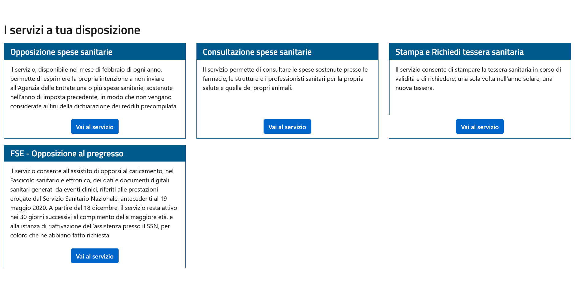 Area personale