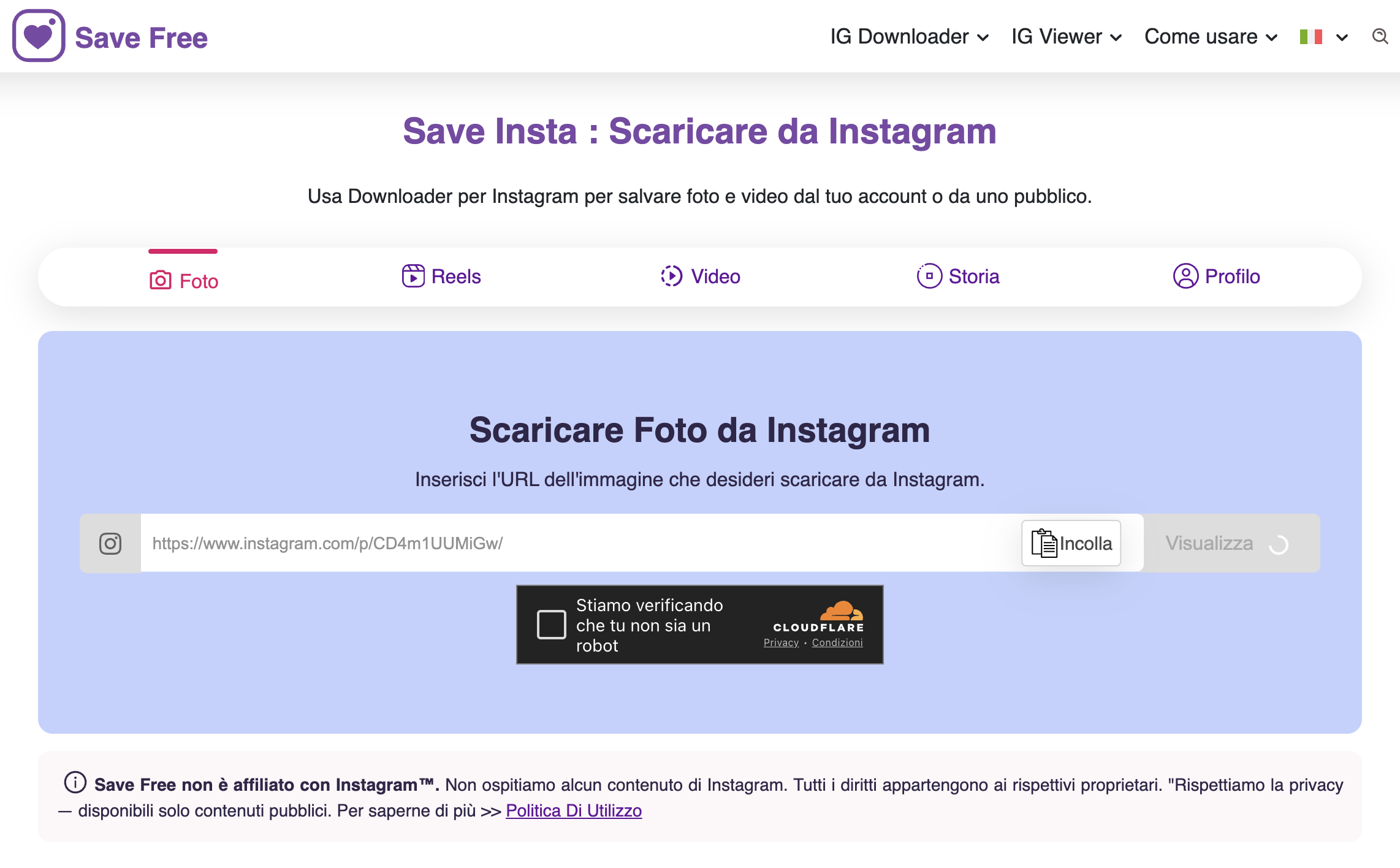 Save Insta Free