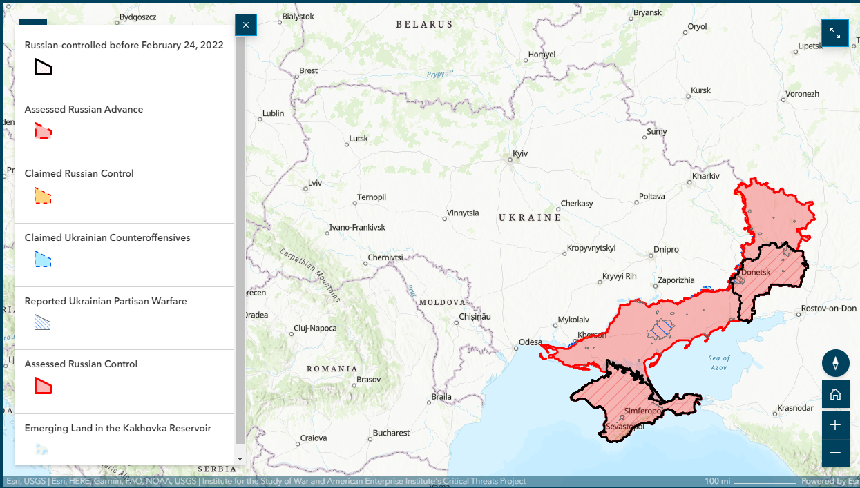 Mappa guerra Ucraina