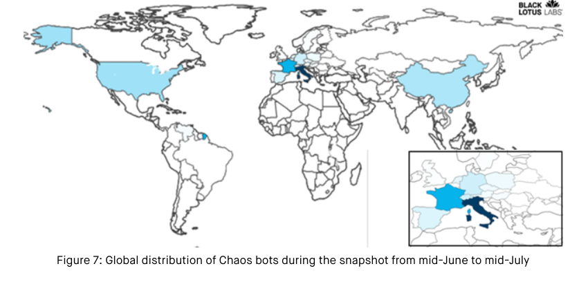 Mappa degli attacchi di Chaos realizzata da Black Lotus Labs