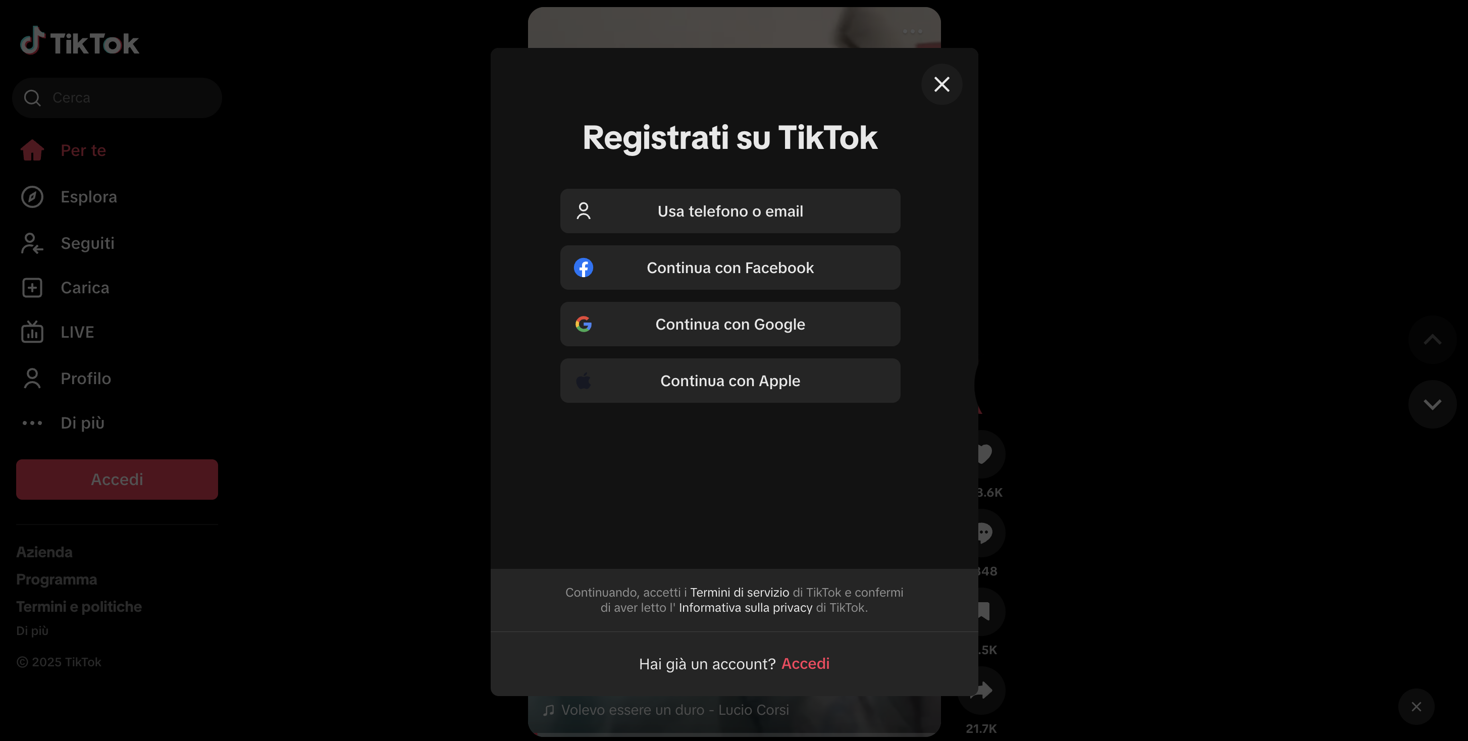 Come creare un profilo TikTok