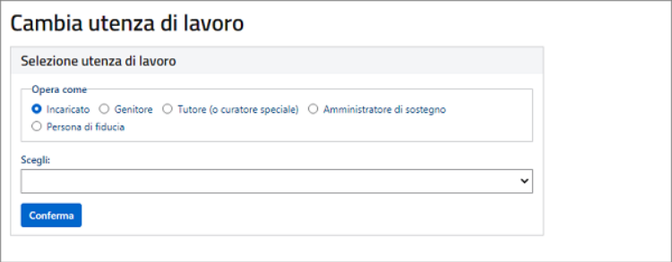 Selezione Utente