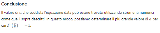 Conclusione quesito n. 6