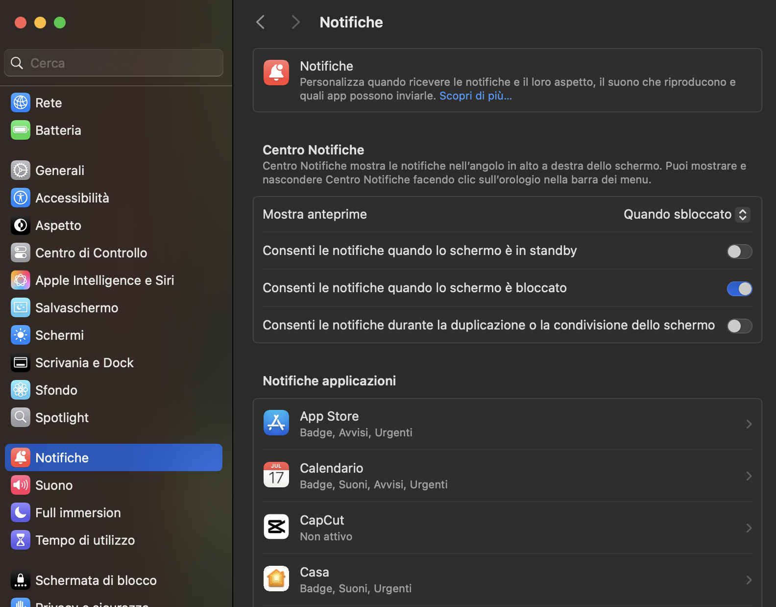 Notifiche push da Safari