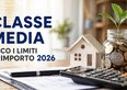 Classe media, ecco i limiti di importo 2026