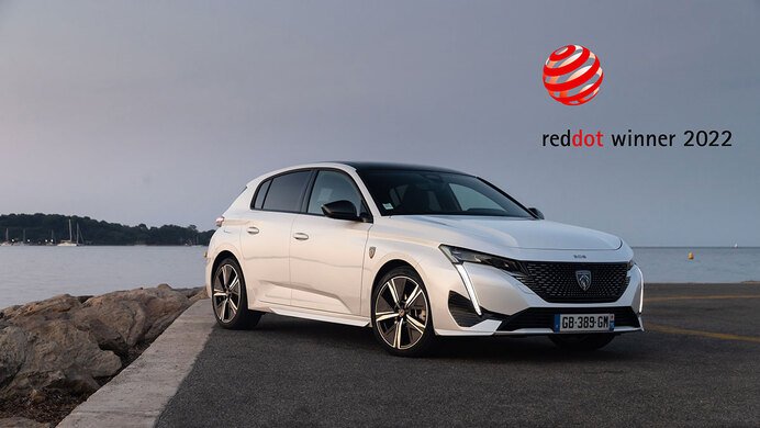 Nuova Peugeot 308 vince il Red Dot Award 2022