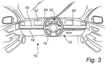 Volvo brevetta un curioso volante scorrevole