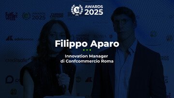 Filippo Aparo, Innovation Manager di Confcommercio Roma, ai Money Awards 2025