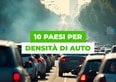 La classifica 2026 dei 10 Paesi con la più alta densità di auto al mondo