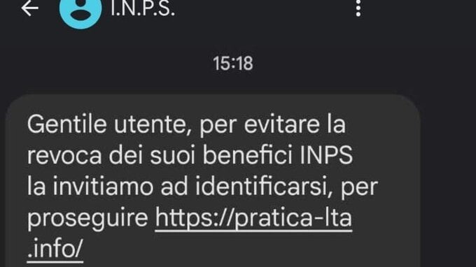 Revoca benefici Inps, attenzione a questo Sms: cosa non fare assolutamente