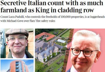 Quanto guadagna Luca Padulli, il conte italiano che ha fatto arrabbiare il governo britannico?