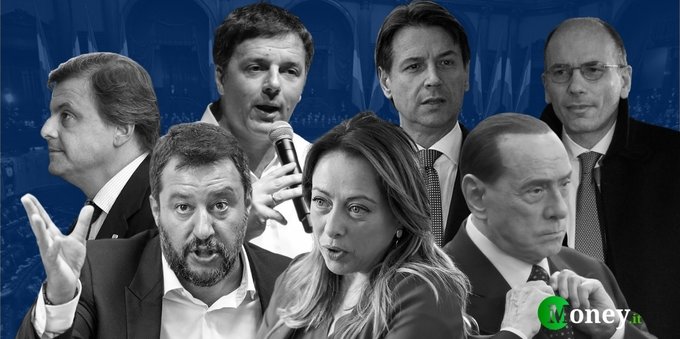 Sondaggi politici: volano M5s e Meloni, Pd a picco e Calenda supera Salvini