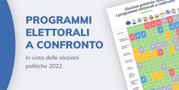 Programmi elettorali 2022: l'infografica