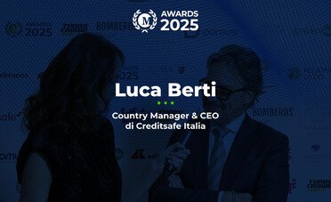 Luca Berti, CEO e Country Manager di Creditsafe Italia, ai Money Awards 2025