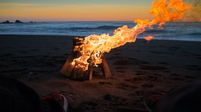 È legale il falò in spiaggia?