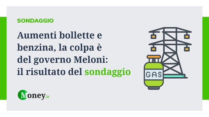 Aumenti bollette e benzina, la colpa è del governo Meloni. I risultati del sondaggio