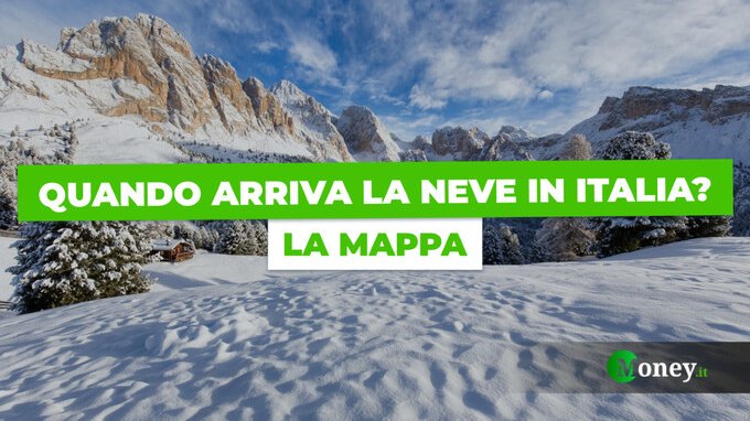 Quando arriva la neve in Italia? La MAPPA
