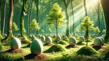 Seppellitemi così! La bara che ti trasforma in un albero dopo la morte