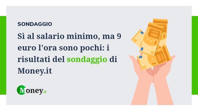 Sì al salario minimo, ma 9 euro l'ora sono pochi: i risultati del sondaggio