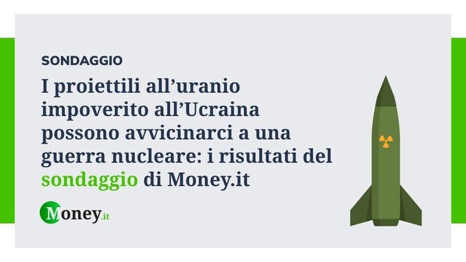 I proiettili all'uranio impoverito all'Ucraina possono avvicinarci a una guerra nucleare: i risultati del sondaggio