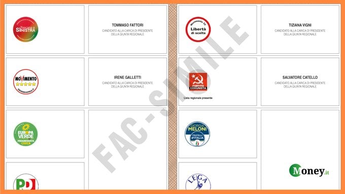 Elezioni Toscana, come si vota: fac-simile scheda e legge elettorale