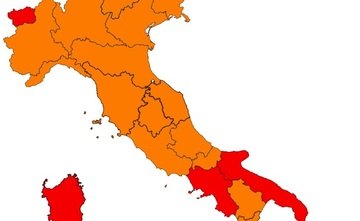 Regioni rosse e arancioni: chi cambia colore oggi venerdì 16 aprile