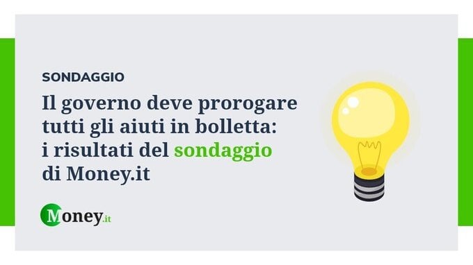 Il governo deve prorogare tutti gli aiuti in bolletta: i risultati del sondaggio