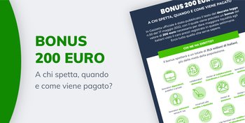 Tutto quello che serve sapere sul bonus 200 euro