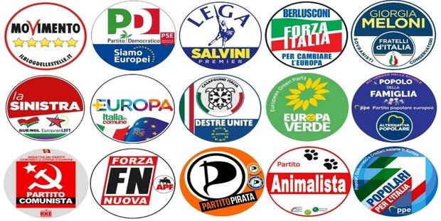 Elezioni europee 2019: tutte le liste e i simboli