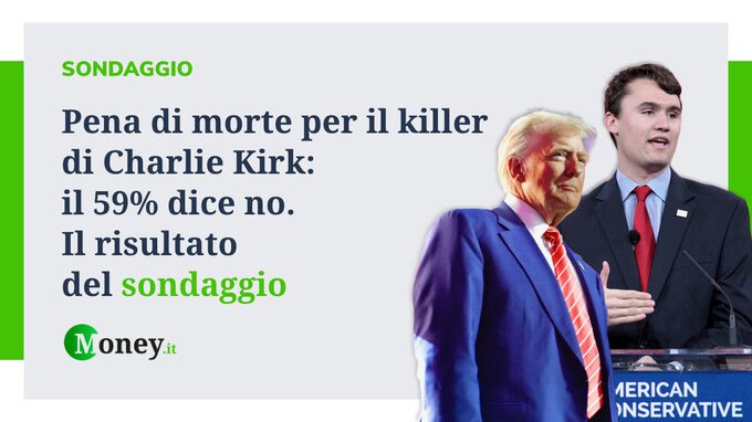 Pena di morte per il killer di Charlie Kirk: il 59% dice no